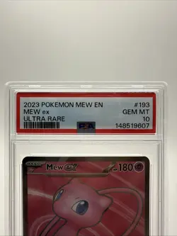 Pokemon 2023 English 151 Mew EX Full Art Ultra Rare Card #193 PSA 10 Gem Mint - Image 3