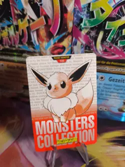 Pokemon Karte Card carddass Monsters collection Red 1996 japanese Eevee - Image 1