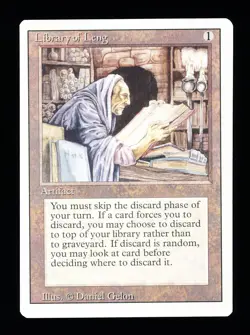 * * 1x Library of Leng x1 * * Revised MTG NM Near Mint - Image 1