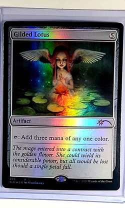 2020 MTG Magic the Gathering SLD Secret Lair Drop Foil #205 Gilded Lotus - Image 1