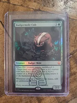 Badgermole Cub - MAGIC THE GATHERING - #167 - (FOIL) - Near Mint - Image 1