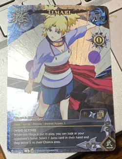 Naruto Temari US-025 (Wind Scythe) CCG Foil Card / mint near mint condition - Image 1