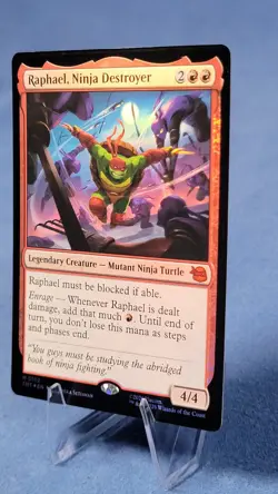 Raphael Ninja Destroyer Foil NM Mythic TMT 102 Teenage Mutant Ninja Turtles MTG - Image 2