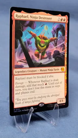 Raphael Ninja Destroyer Foil NM Mythic TMT 102 Teenage Mutant Ninja Turtles MTG - Image 3