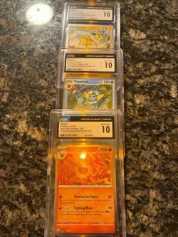 Flareon 167, Vaporeon 168, Jolteon 169 SVP PROMO Prismatic Poster Pokemon CGC 10 - Image 2