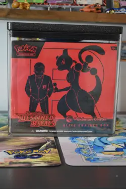 Pokemon Destined Rivals Pokemon Center Exclusive ETB Sealed w/ Acrylic Case SV10 - Image 1