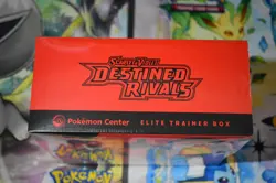 Pokemon Destined Rivals Pokemon Center Exclusive ETB Sealed w/ Acrylic Case SV10 - Image 4