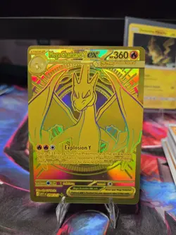 Pokemon Mega Charizard Y EX 294/217 GOLD Hyper Rare Ascended Heroes - Image 1