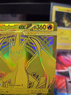 Pokemon Mega Charizard Y EX 294/217 GOLD Hyper Rare Ascended Heroes - Image 4