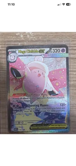 Lillie's Clefairy EX Holo Special Illustration Rare Pokemon TCG 184/159 Sv09 - Image 1