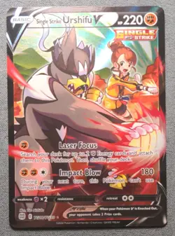 Pokemon English - Brilliant Stars - Single Strike Urshifu V TG18/TG30 - NM - Image 1