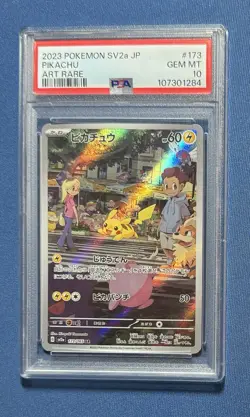 2023 Pokemon SV2a Japanese Pikachu Art Rare PSA 10 #173 - Image 1