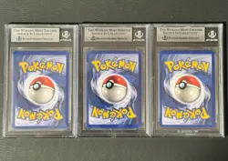 Pokemon BGS 8 Holo English Set Base Unlimited Charizard Venusaur Blastoise Trio - Image 2