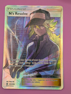 N's Resolve Cosmic Eclipse 232/236 Holo Full Art Ultra Rare Pokemon TCG - Image 5
