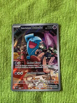 Team Rocket's Wobbuffet SVP 203 Illustration Rare - Destined Rivals - Pokemon - Image 1