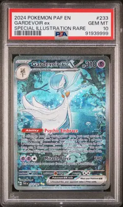 2024 POKEMON PALDEAN FATES EN #233 GARDEVOIR ex SPECIAL ILLUSTRATION RARE PSA 10 - Image 1