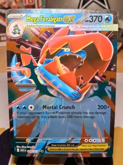 Pokemon TCG Mega Feraligatr Ex 043/217 Ascended Heroes Mint Condition - Image 1