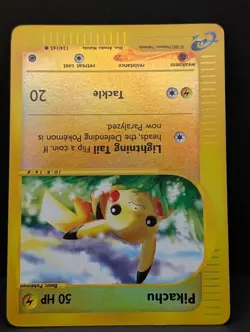 Pikachu 124/165 Expedition Base Set Reverse Holo Rare Pokemon TCG LP - Image 4