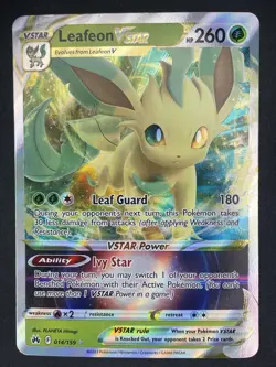 Leafeon VSTAR Ultra Rare Pokemon TCG Crown Zenith 014/159 Near Mint - Image 1