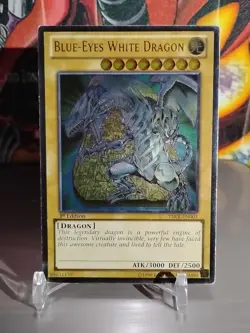 Yu-Gi-Oh! Blue-Eyes White Dragon YSKR-EN001- 1st Edition -Ultimate Rare-MP - Image 1