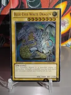 Yu-Gi-Oh! Blue-Eyes White Dragon YSKR-EN001- 1st Edition -Ultimate Rare-MP - Image 2