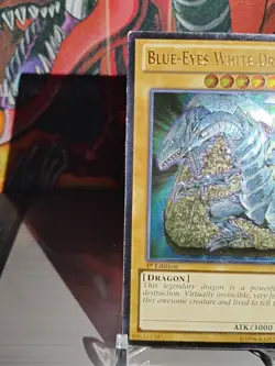 Yu-Gi-Oh! Blue-Eyes White Dragon YSKR-EN001- 1st Edition -Ultimate Rare-MP - Image 3