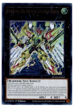 Yu-Gi-Oh! Number F0: Utopic Future Zexal Ultra Rare DUAD-EN042 - Image 1