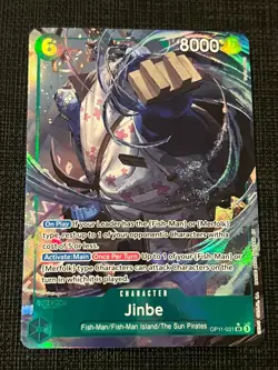 Jinbe (Alt Art) OP11-031 SR Fist of Divine Speed ONE PIECE CCG English NM - Image 1