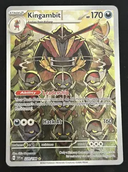 Kingambit 220/198 Scarlet & Violet Base Illustration Rare Pokemon TCG Card NM - Image 1