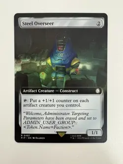 Steel Overseer Borderless MTG Magic the Gathering Card NM Near Mint PIP - Image 1