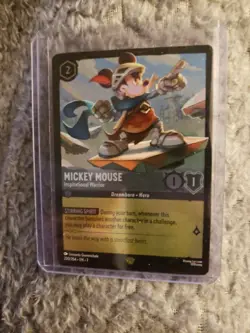 Mickey Mouse-Inspirational Warrior 🔥 foil Disney Lorcana TCG card - Image 2