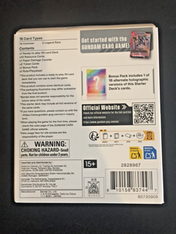 Gundam TCG Card Game Flash of Radiance Starter Deck (ST08) SEALED NEW ENGLISH - Image 2