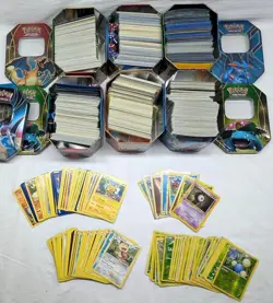 Huge Lot Pokemon TCG Cards In Collector Tins - Image 5