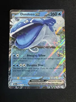 POKEMON DONDOZO EX 066/182 DOUBLE RARE HOLOFOIL DESTINED RIVALS NM CARD - Image 1