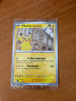 Pikachu At The Museum Pokemon x Natural History Museum Jumbo Promo Card Oversize - Image 1