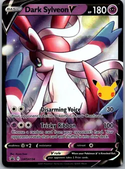 Dark Sylveon V SWSH134 SWSH: Sword & Shield Promo Cards Promo Holofoil NM - Image 1