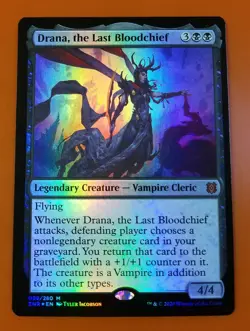 1x Drana, the Last Bloodchief | FOIL | Zendikar Rising | MTG Magic Cards - Image 1
