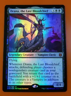 1x Drana, the Last Bloodchief | FOIL | Zendikar Rising | MTG Magic Cards - Image 3