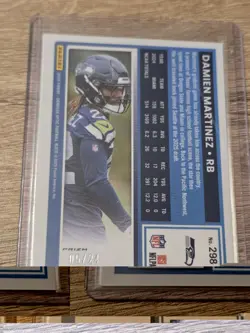 2025 Donruss Optic Damien Martinez Rated Rookie Dragon Prizm #/24 Seahawks - Image 2
