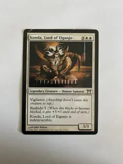 1X Played MTG Magic The Gathering Konda, Lord Of Eiganjo Champions Of Kamigawa - Image 1