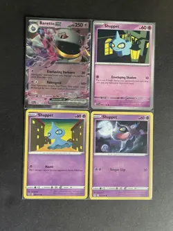 Banette EX (S&V Base Set) + Shuppet (x3) 4-card mixed Pokemon lot - ships PWE! - Image 1