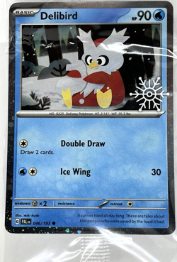 Delibird 046/193 Pokemon TCG Holiday Calendar 2025 Festive Stamp Promo Card - Image 2