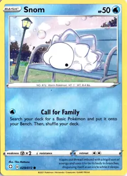 Snom 029/072 Shining Fates Pokemon Card TCG - Image 1