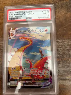 POKEMON 2022 Lost Origin Full Art CENTISKORCH Vmax #TG15 PSA 9 Mint RARE 3 - Image 1