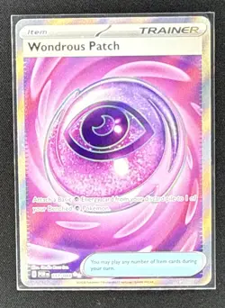 Pokemon Wondrous Patch Trainer Item Full Art Holo Rare 117/088 Perfect Order - Image 1