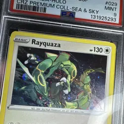 PSA 9 2024 Pokemon SWSH029 Rayquaza Black Star Promo Holo Double Swirl🌀🌀 - Image 3