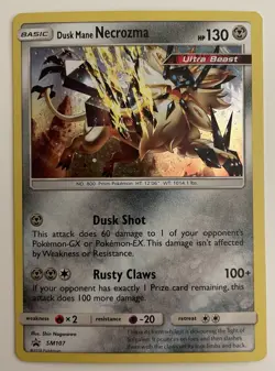 Dusk Mane Necrozma SM107 Pokemon TCG Sun & Moon Promo LP - Image 1