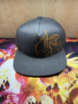 Pokemon Worlds Championships 2025 Anaheim Charizard Snapback Flat Brim Hat, New - Image 1