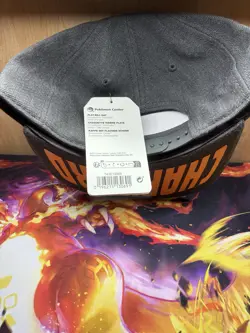 Pokemon Worlds Championships 2025 Anaheim Charizard Snapback Flat Brim Hat, New - Image 3
