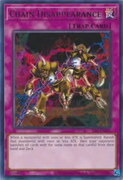 Yu-Gi-Oh Card 25th Anniversary - IOC-EN052 - CHAIN DISAPPEARANCE (rare) - NM/M - Image 1